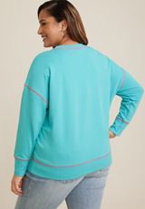 Plus Size Sun Sand And Seltzers Sweatshirt, C4820, small
