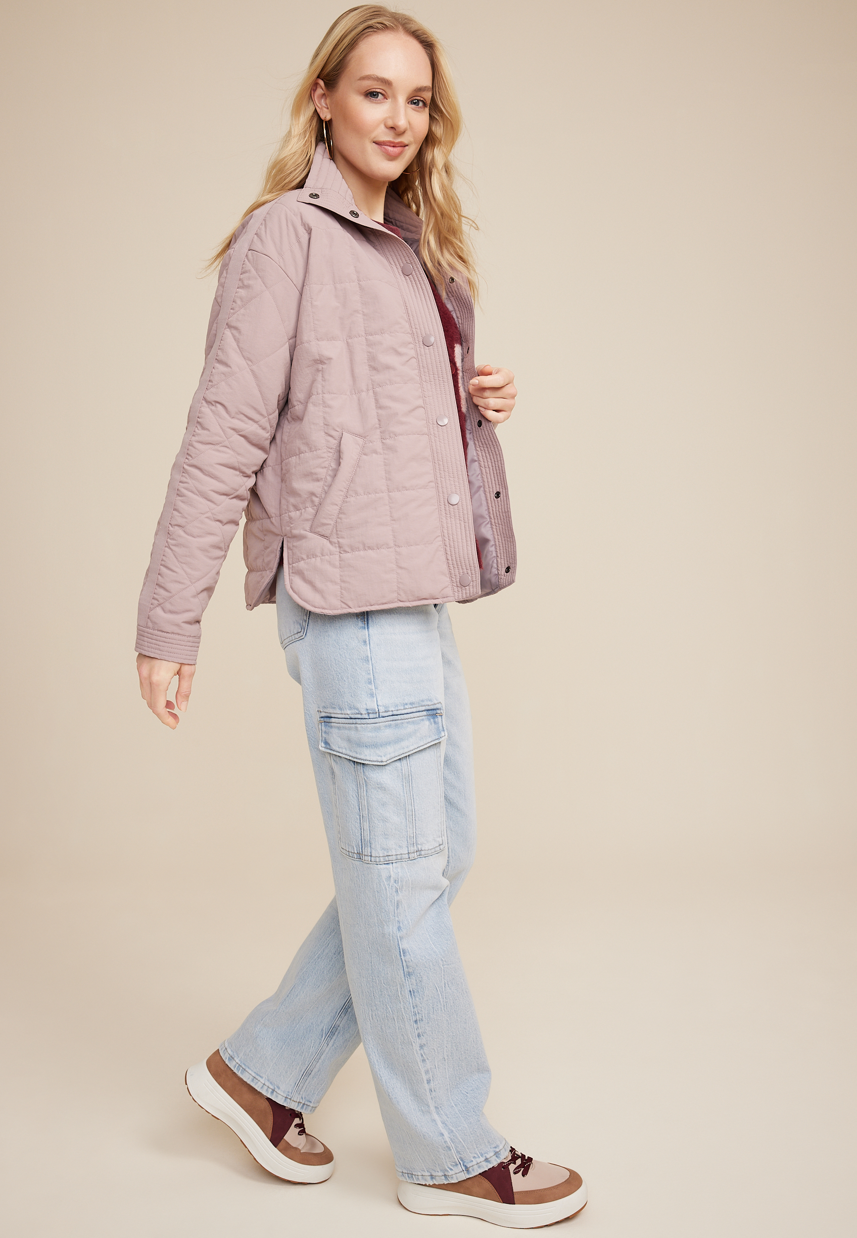 Quilted Bomber Jacket, C313, large