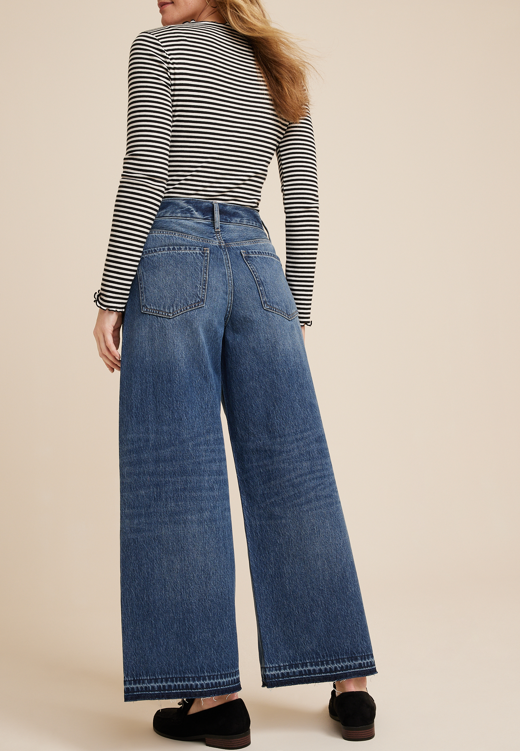 m jeans by maurices&trade; Wide Leg Nonstretch High Rise Jean, C3337, large