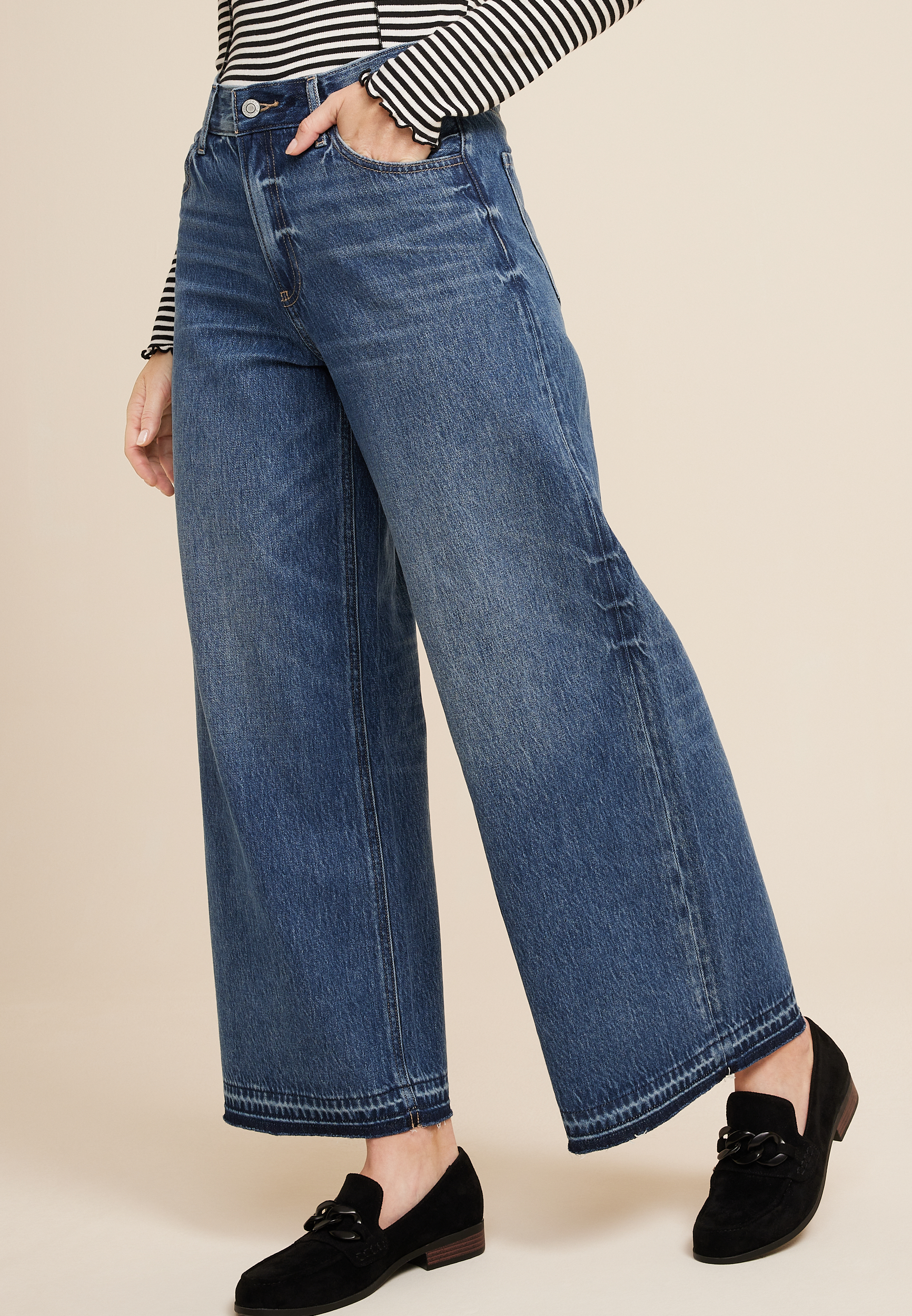 m jeans by maurices&trade; Wide Leg Nonstretch High Rise Jean, C3337, large