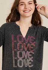 Love Graphic Tee, C106, small