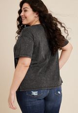 Plus Size Love Graphic Tee, C106, small