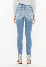 KanCan&trade; Curvy High Rise Ripped Cuffed Hem Skinny Jean, C2806, small
