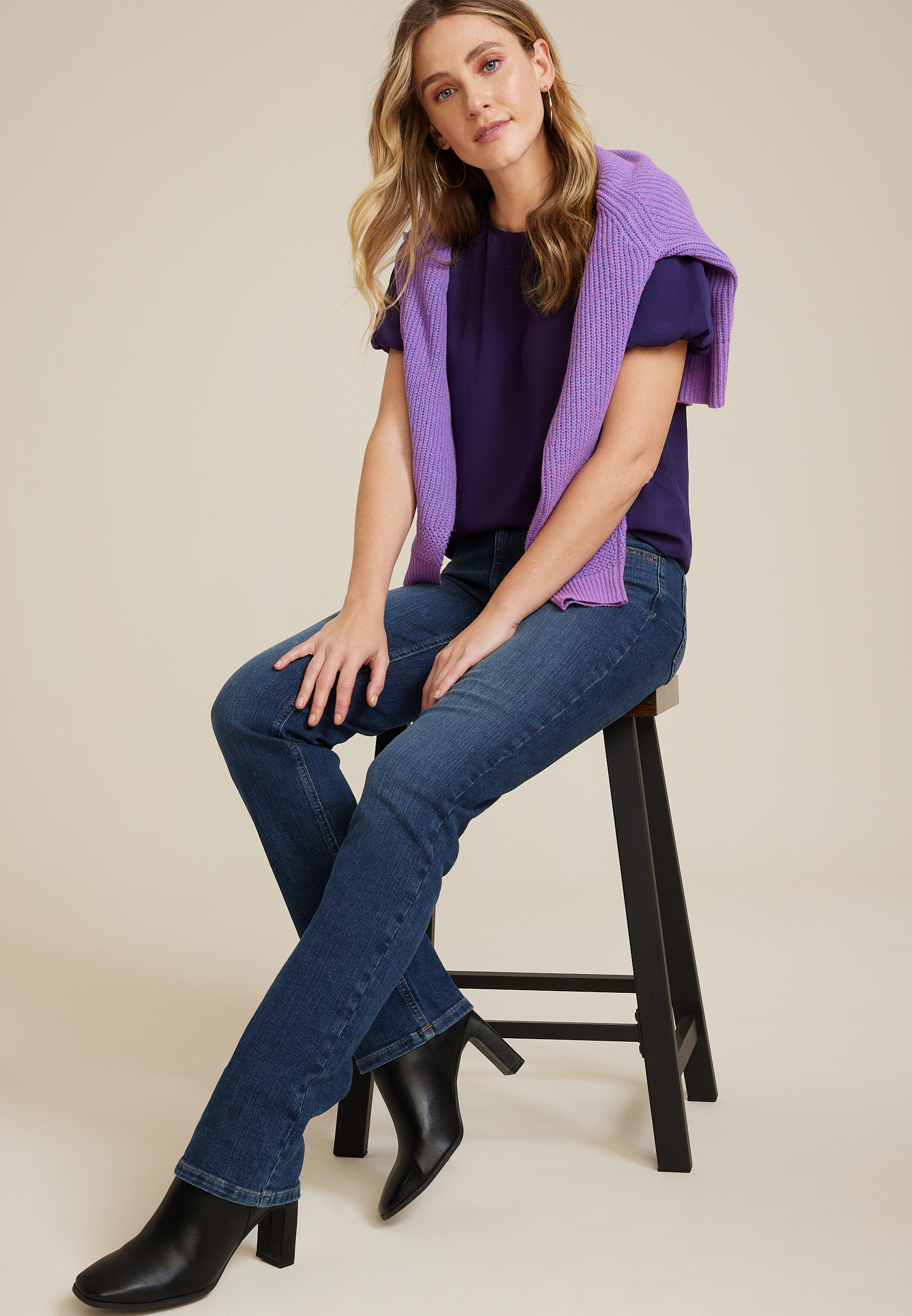 Puff Sleeve Blouse, C9377, large