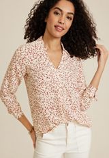Atwood Pleated Animal Blouse, C3986, small