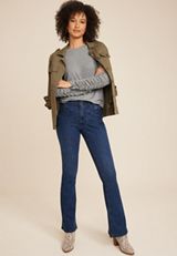 Pleated Puff Long Sleeve Tee, LIGHT HEATHER GRAY, small