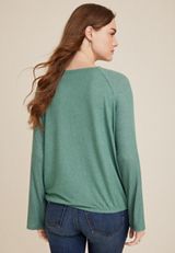 24/7 Wide Sleeve Bubble Hem Tee, C531, small