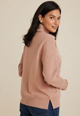Quarter Zip Sweatshirt, C9346, small