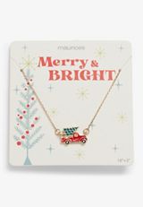 Holiday Truck Pendant Necklace, , small