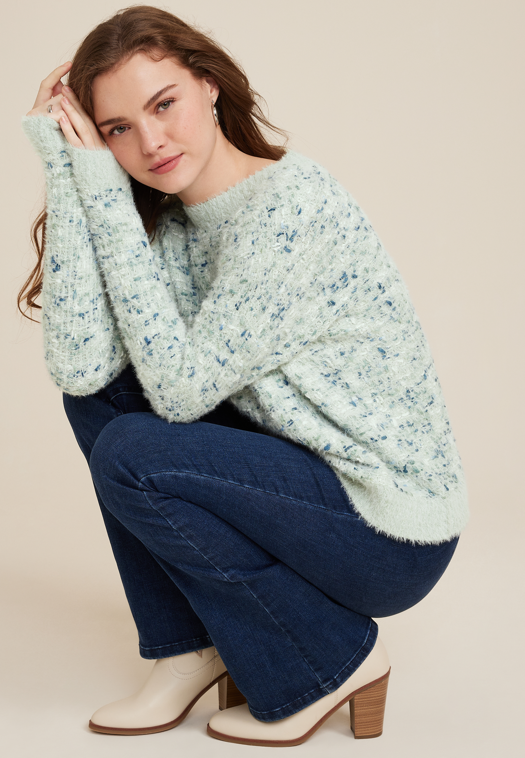 Popo Eyelash Sweater, C9315, large