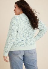 Plus Size Popo Eyelash Sweater, C9315, small