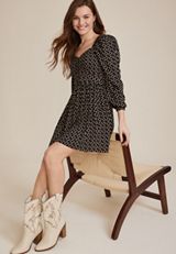 Geo Babydoll Dress, C1756, small