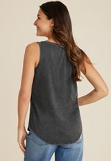 Chase The Sun Graphic Tank, BLACK, small