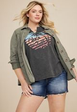 Plus Size Chase The Sun Graphic Tank, C106, small