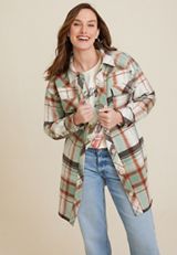 Plaid Mixer Shacket, C3986, small