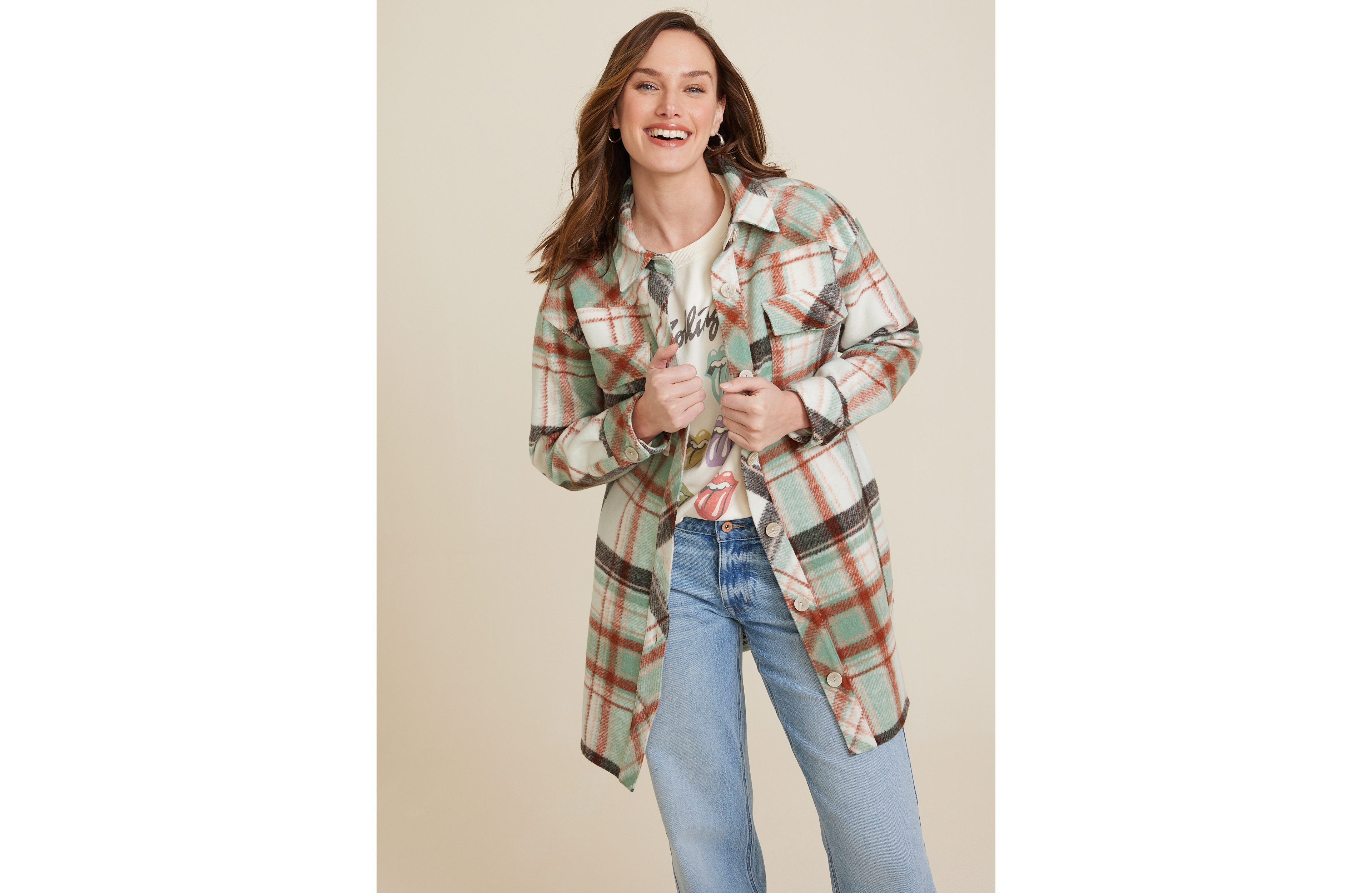Plaid Mixer Shacket