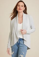 Herringbone Shawl Collar Cardigan, C1755, small