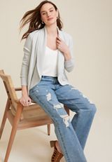 Herringbone Shawl Collar Cardigan, C1755, small