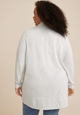Plus Size Herringbone Shawl Collar Cardigan, C1755, small