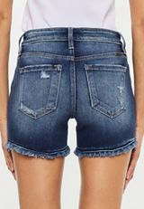 KanCan&trade; Mid Rise Released Frayed Hem 4in Short, C258, small