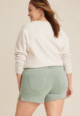 Plus Size KanCan&trade; High Rise Fray Hem 5in Short, C186, small