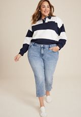Plus Size KanCan&trade; High Rise Straight Cropped Jean, C2806, small