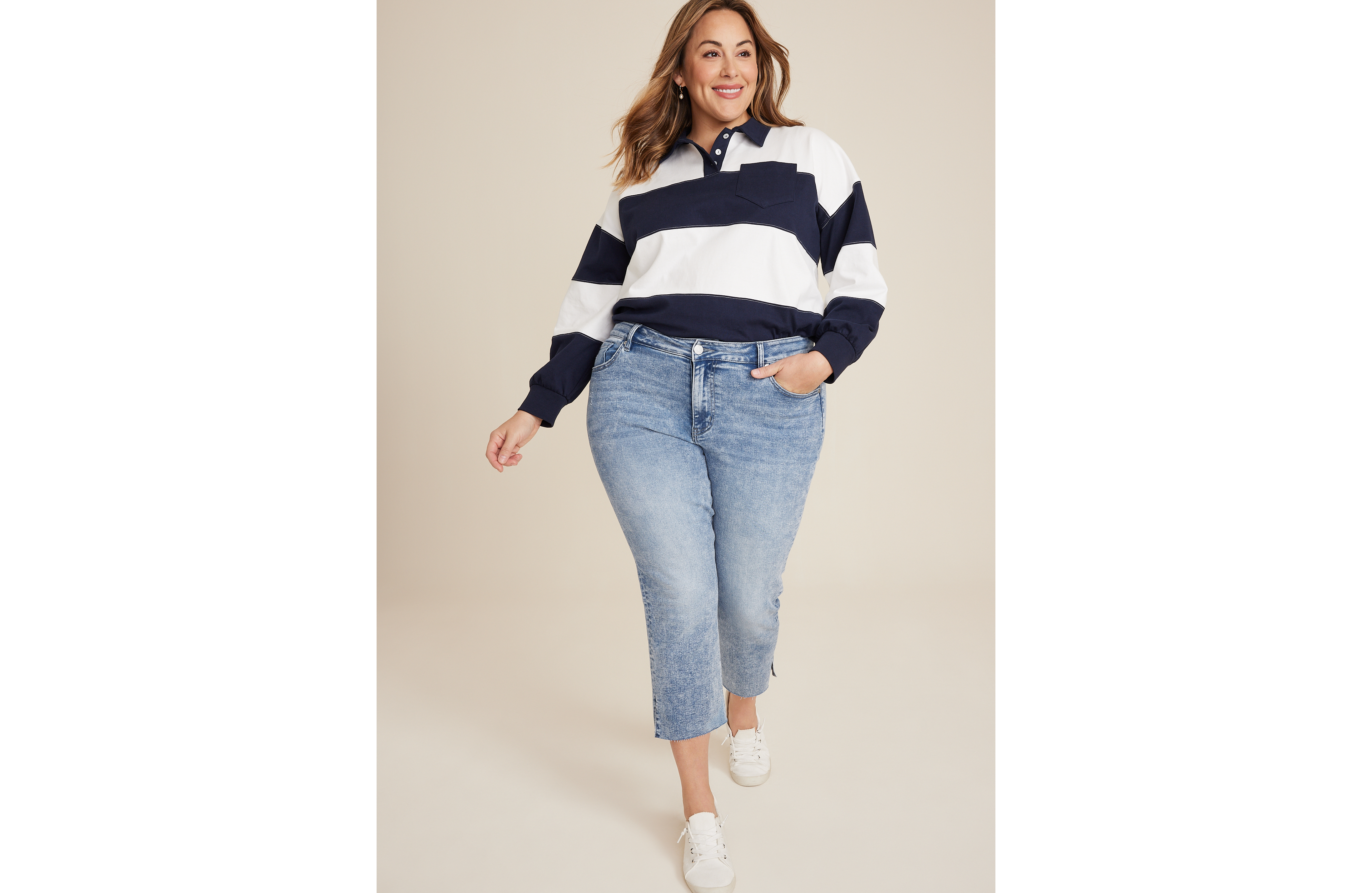Plus KanCan™ High Rise Straight Cropped Jean