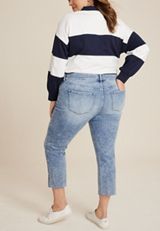 Plus Size KanCan&trade; High Rise Straight Cropped Jean, C2806, small