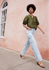 edgely&trade; Mid Rise Relaxed Boyfriend Straight Cargo Jean, C2806, small
