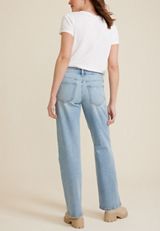 edgely&trade; Mid Rise Relaxed Boyfriend Wide Leg Jean, C3337, small