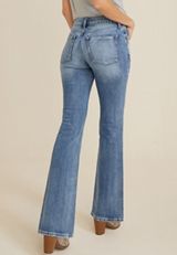 edgely&trade; Mid Rise Flare Jean, C3337, small