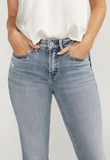 Silver Jeans Co.&reg; Suki Curvy Mid Rise Cuffed Hem Cropped Jean, C2806, small