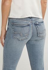 Silver Jeans Co.&reg; Suki Curvy Mid Rise Cuffed Hem Cropped Jean, C2806, small