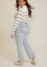 Plus Size m jeans by maurices&trade; Curvy High Rise Belted Kick Boot Ankle Jean, C2806, small