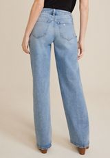 edgely&trade; Curvy High Rise Relaxed Boyfriend Wide Leg Jean, C3337, small