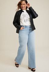 Plus Size edgely&trade; Curvy High Rise Relaxed Boyfriend Wide Leg Jean, C3337, small