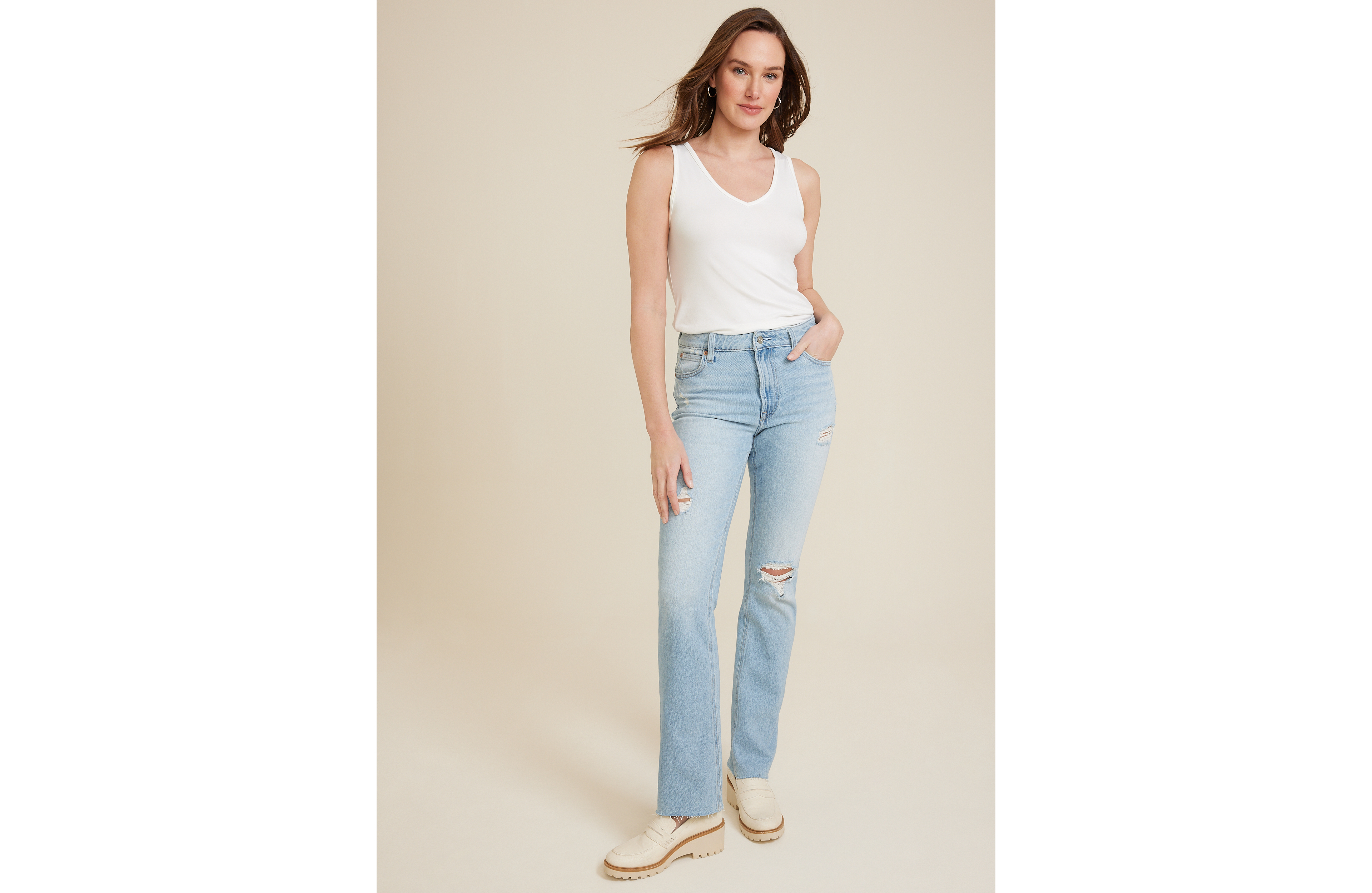 Goldie Blues™ Light High Rise Cheeky Slim Boot Jean