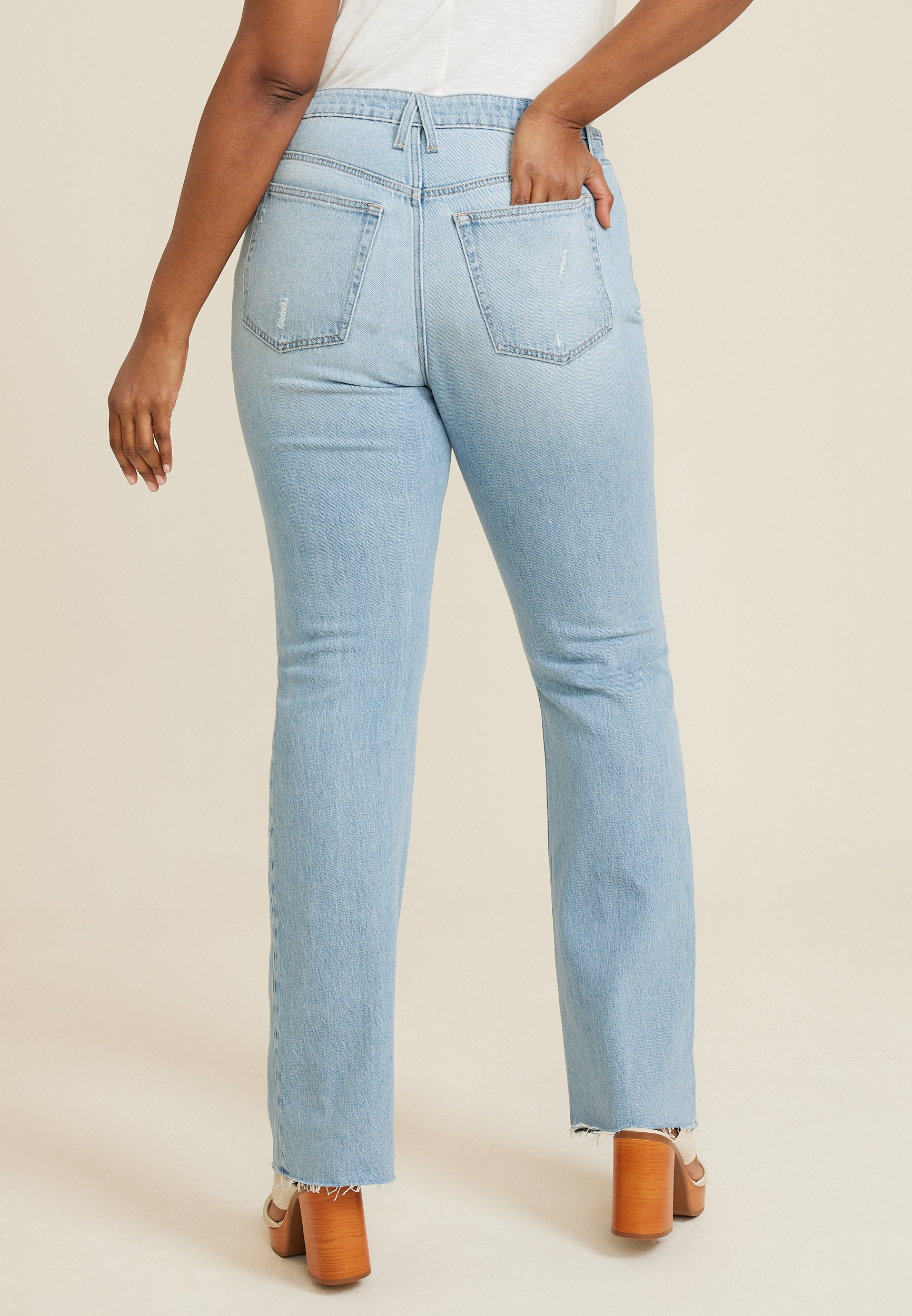 Plus Size Goldie Blues&trade; Light High Rise Cheeky Slim Boot Jean, C2806, large