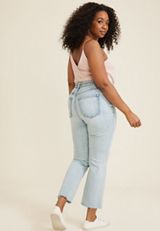 Plus Size m jeans by maurices&trade; High Rise Belted Kick Boot Ankle Jean, C2806, small