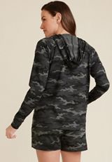 Cloud Stretch Camo Full Zip Hoodie, C1756, small