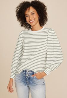 Maurices Plus 24/7 Solid Long Sleeve Layering Tee