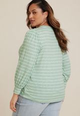 Plus Size 24/7 Hadley Striped Tee, C5433, small