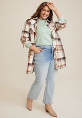 Plus Size 24/7 Hadley Striped Tee, C5433, small