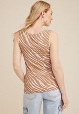 Simply Smooth Double Layer Square Neck Tank Top, C7569, small