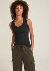Simply Smooth Double Layer Square Neck Tank Top
