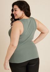 Plus Size 24/7 U Line Tank Top, C9516, small