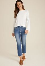 Vigoss&reg; Heritage Mid Rise Cropped Boot Jean, C3337, small