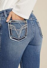 Vigoss&reg; Heritage Mid Rise Cropped Boot Jean, C3337, small