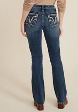 Vigoss&reg; Heritage Boho Mid Rise Bootcut Jean, DARK SANDBLAST, small