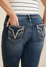 Plus Size Vigoss&reg; Heritage Boho Mid Rise Bootcut Jean, C258, small